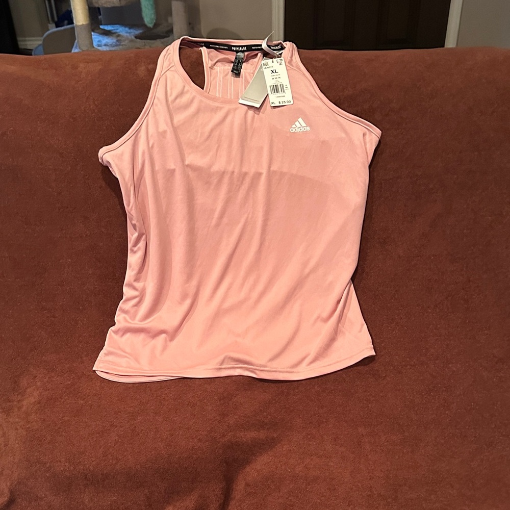Adidas Women's Light Pink Tank Top
